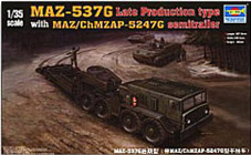 Trumpeter 1/35 MAZ-537G Late Type with MAZ/ChMZAP-5247G